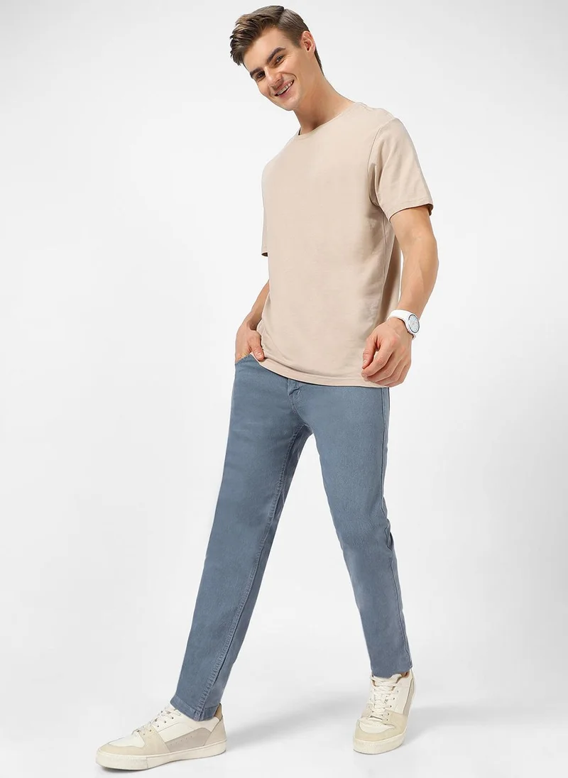 Urbano Fashion  Urbano Fashion Men's Light Grey Slim Fit Denim Jeans Stretchable for Men | Best Price UAE